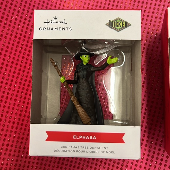Wicked Glenda and Elphaba hallmark ornaments NIB - Picture 2 of 3